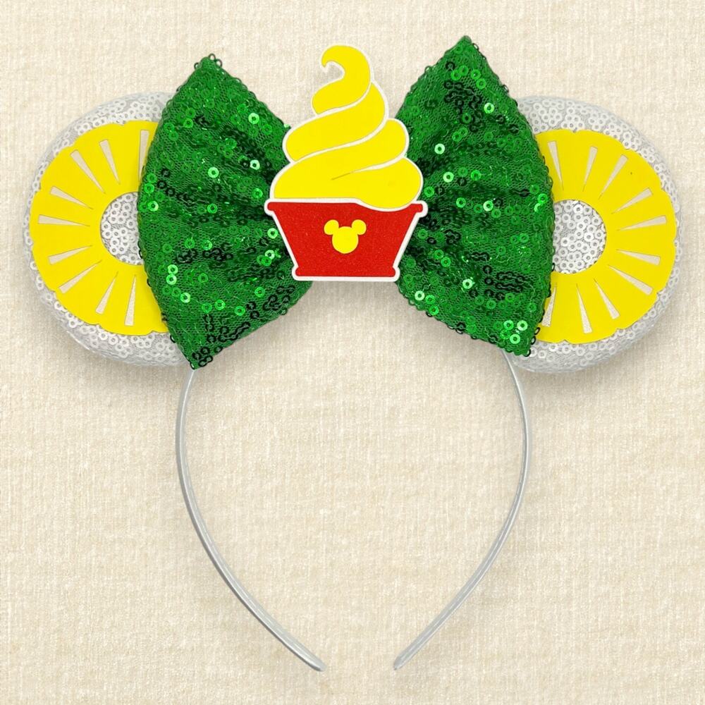 Dole Whip Minnie Ears | Disney World-Inspired Park Snacks Mouse Ears Headband
